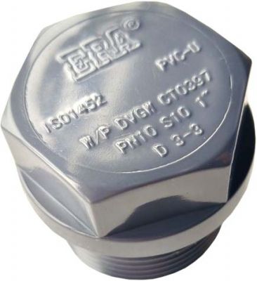 Заглушка ПВХ Era US01032 різьбова, d1"