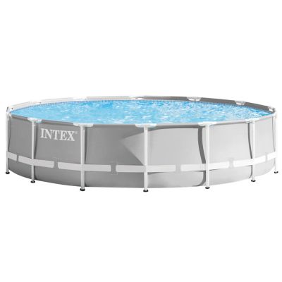 Каркасный бассейн Intex 26726 Premium (457х122 см) с картриджным фильтром, лестницей и тентом Каркасный бассейн Intex 26726 Premium (457х122 см) с картриджным фильтром, лестницей и тентом