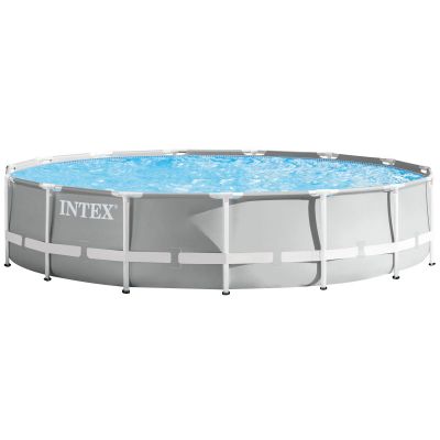 Каркасный бассейн Intex 26724 (457х107 см) с картриджным фильтром, лестницей и тентом Каркасный бассейн Intex 26724 (457х107 см) с картриджным фильтром, лестницей и тентом
