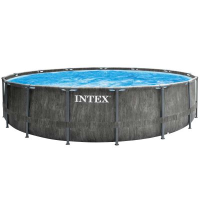 Каркасный бассейн Intex 26742 GREYWOOD (457х122 см) с картриджным фильтром, лестницей и тентом Каркасный бассейн Intex 26742 GREYWOOD (457х122 см) с картриджным фильтром, лестницей и тентом