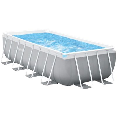 Каркасный бассейн Intex 26792 (488х244х107 см) с картриджным фильтром, лестницей и тентом Каркасный бассейн Intex 26792 (488х244х107 см) с картриджным фильтром, лестницей и тентом