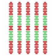 Розділювач доріжки Hayward Big Red/Green, AISI 316, 50 м