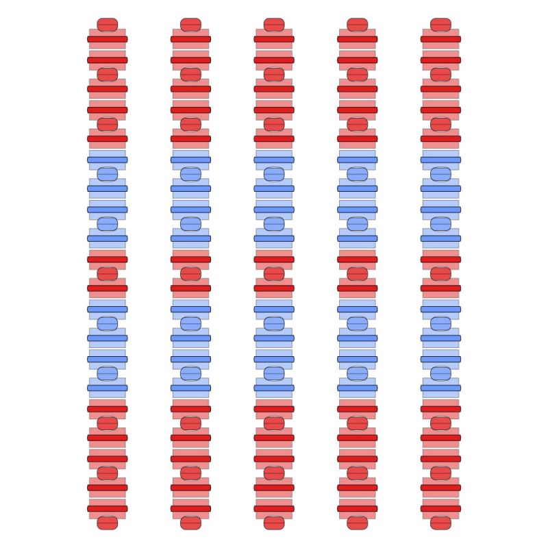 Розділювач доріжки Hayward Big Red/Blue, AISI 316, 25 м 