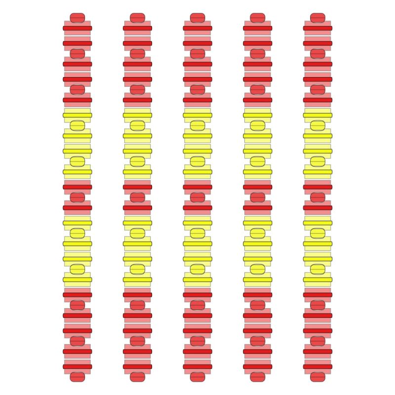 Розділювач доріжки Hayward Big Red/Yellow, AISI 316, 25 м