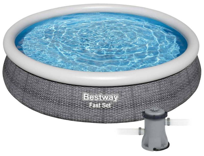 Надувний басейн Bestway 57445 (366x76 см) з картриджним фільтром