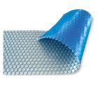 Солярне покриття Aquaviva Platinum Bubbles-5-400, ширина 4 м (50 пог. м), срібний/блакитний