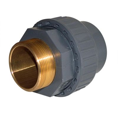 Муфта ПВХ Effast RGRBND050F.N перехідна із зовніньою різьбою, латунь d50x1-1/2"