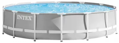 Каркасный бассейн Intex 26720 Premium (427х107 см) с картриджным фильтром, лестницей и тентом Каркасный бассейн Intex 26720 Premium (427х107 см) с картриджным фильтром, лестницей и тентом