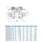 Зворотний клапан ПВХ Effast CDRCVD0500 пружинний, d50 мм