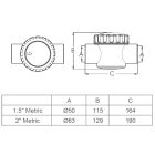 Зворотний клапан Emaux V40-1 (E) 50 мм