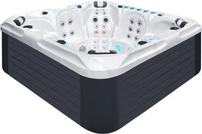 Гидромассажный бассейн Passion Spas Excite Mighty Wave (224x224x91 см), Серебристо-белый Гидромассажный бассейн Passion Spas Excite Mighty Wave (224x224x91 см), Серебристо-белый