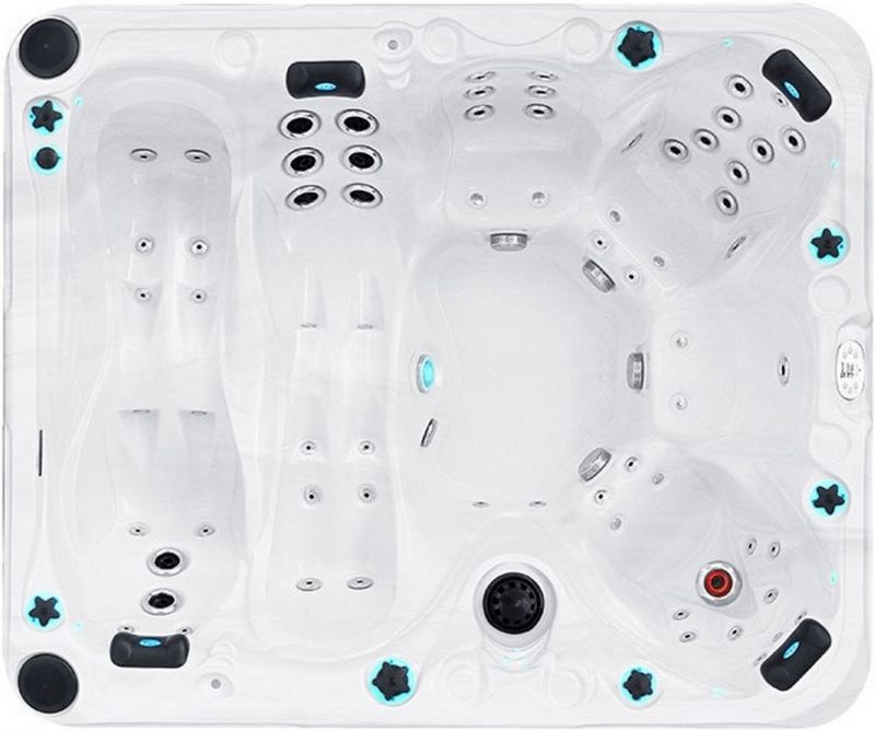 Гидромассажный бассейн Passion Spas Desire (278х228х91 см), Серебристо-белый