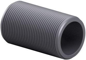 Ніпель ПВХ Effast RERBNE063G різьбовий суцільний, d2"