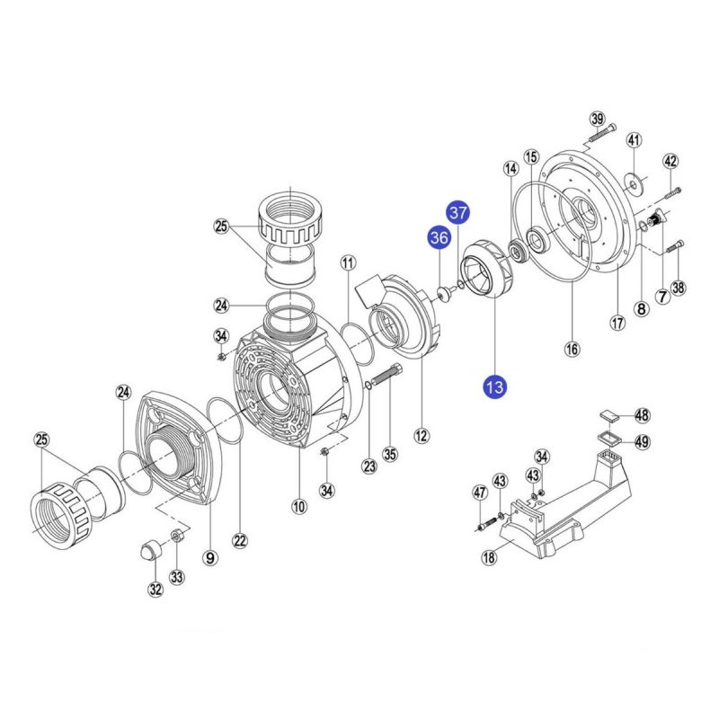 Крильчатка насоса КА/KAP450 - RKA 136.A/RBH0007.15R