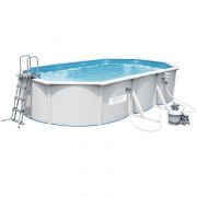 Збірний басейн Bestway Hydrium 56369 (610х360х122 см) з піщаним фільтром, драбиною та тентом