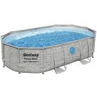 Каркасний басейн Bestway 56946 (488х305х107 см) з пісочним фільтром, драбиною та захисним тентом