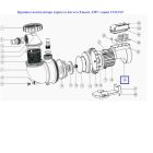 Кришка вентилятора корпусу насоса Emaux AMU серії 1321019