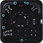 Гидромассажный бассейн Passion Spas Refresh (204х204х85 см), Черная жемчужина