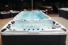 Плавательный SPA бассейн Passion Spas Fitness 1 Deep (400x228x152 см), Серебристо-белый