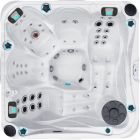 Гидромассажный бассейн Passion Spas Delight (213х213х91 см), Серебристо-белый