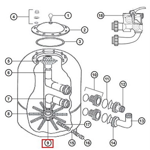 Дюзова коробка Hayward NCX12025