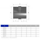 Ніпель перехідний ПВХ Effast RERNIE020B, d1/2"