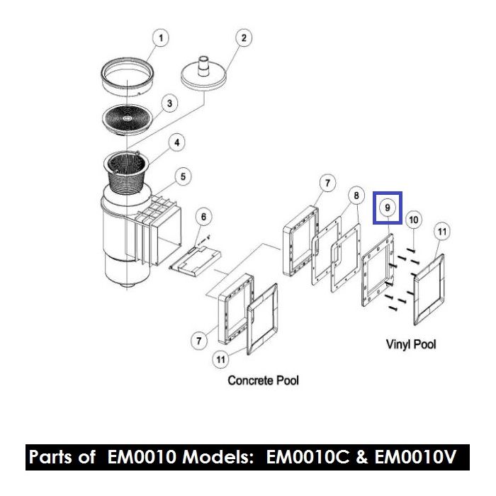 Рамка скимера EMAUX EM0010 01051048