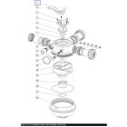 Скоба ручки Emaux 1.5" для 4-позиційного клапана V350-V650 (3018009) (верхнє підключення)