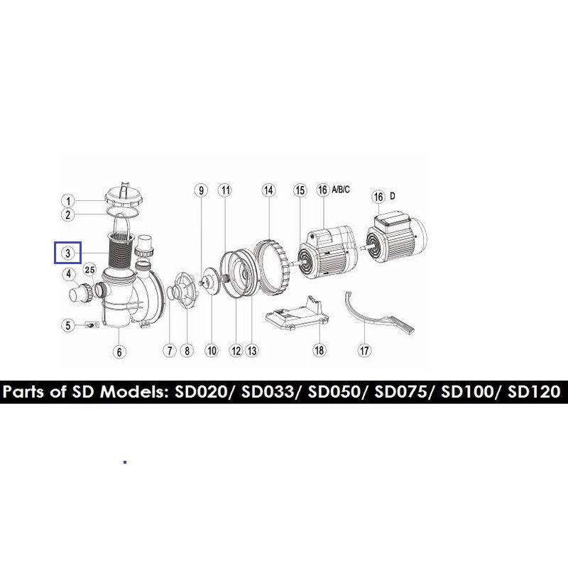 Кошик префільтра Emaux SD 89021701