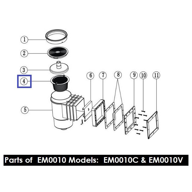 Кошик з ручкою для скімерів Emaux Standard серії EM0010/0020 (89150201/89150101).