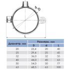Кріплення для труб ПВХ Era US00620, d20 мм
