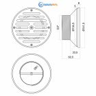 Форсунка донна Aquaviva 58822, під бетон