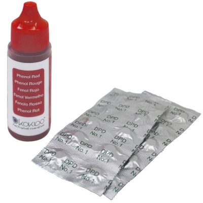 Таблетки + Краплі Kokido K101CBX24 для тестера K029BU (20cc Phenol + 20pcs DPD) двокомпонентний Таблетки + Краплі Kokido K101CBX24 для тестера K029BU (20cc Phenol + 20pcs DPD) двокомпонентний