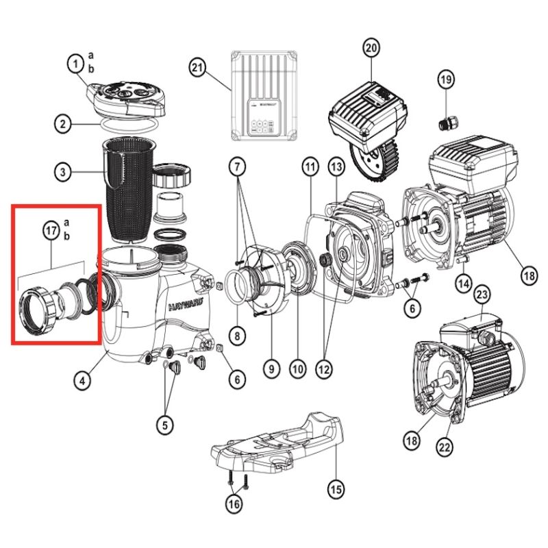 Комплект муфт Hayward (SP2700UNKIT50)