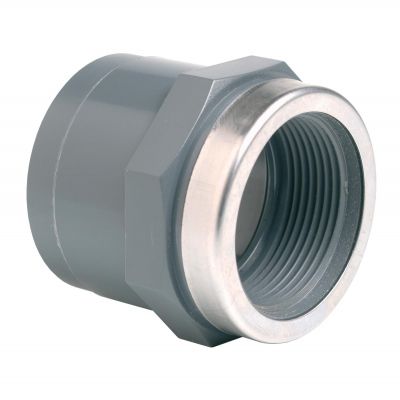 Муфта ПВХ Effast RGRMAR040E перехідна, з металічним кільцем d40x1-1/4"