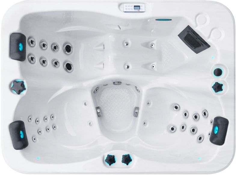 Гидромассажный бассейн Passion Spas Renew (208х155х83 см), Серебристо-белый