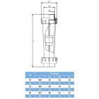 Ротаметр Aquaviva DN15 з муфтовим закінченням d20 мм 100-1000 л/год