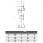 Ротаметр Aquaviva DN15 з внутрішньою різьбою d1/2" 10-100 л/год