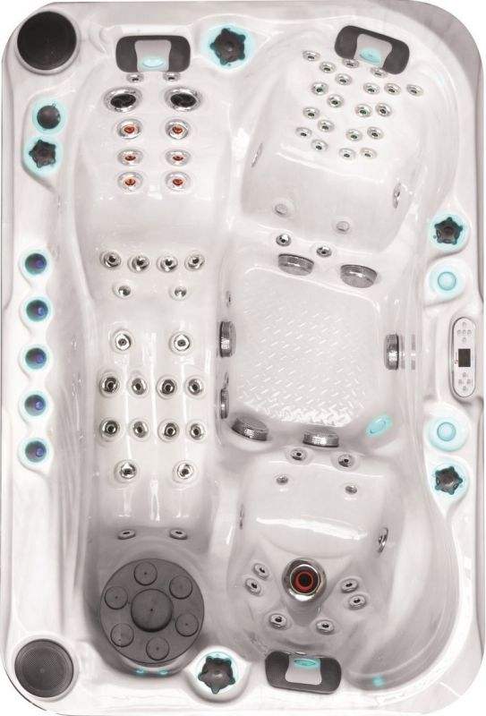 Гидромассажный бассейн Passion Spas Sensation (230x155x91 см), Серебристо-белый