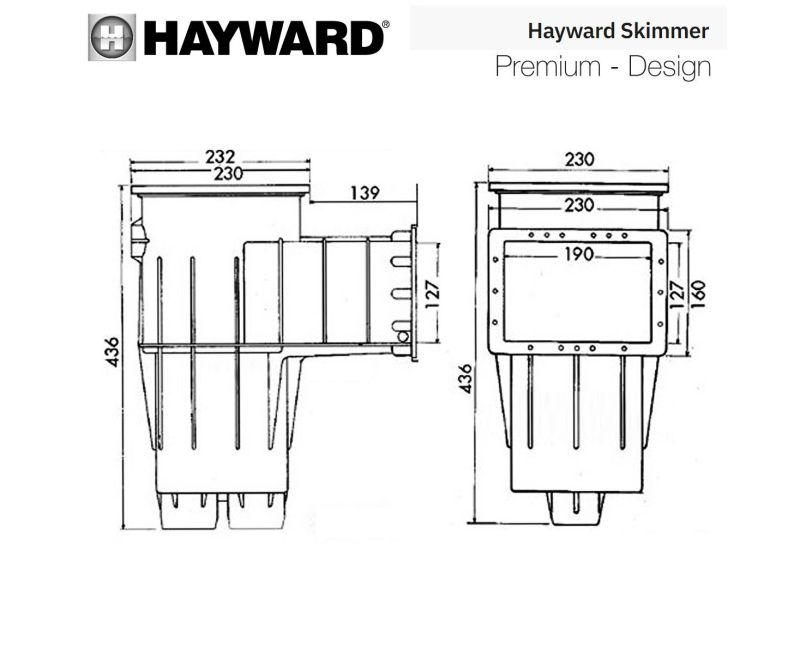 Скімер Hayward 3111 PREMIUM Standart під лайнер