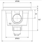 Злив донний Flexinox 87198014, під лайнер