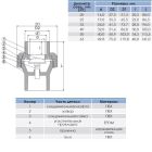 Зворотний клапан Era d50 мм