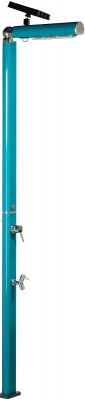 Душ уличный Aquaviva Quick с LED подсветкой и мойкой для ног, синий (ottanio) Q825/5021-QL Душ уличный Aquaviva Quick с LED подсветкой и мойкой для ног, синий (ottanio) Q825/5021-QL