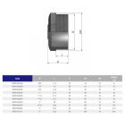 Заглушка ПВХ Effast RERTAE020B з зовнішньою різьбою d1/2"