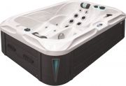 Гидромассажный бассейн Passion Spas Indulgence (214х143х63 см), Серебристо-белый