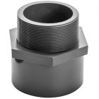 Муфта ПВХ Aquaviva з зовнішньою різьбою, d75х2-1/2"