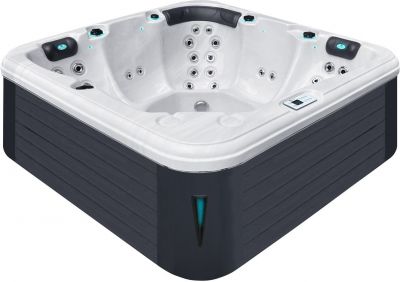 Гидромассажный бассейн Passion Spas Relax (204х204х85 см), Серебристо-белый