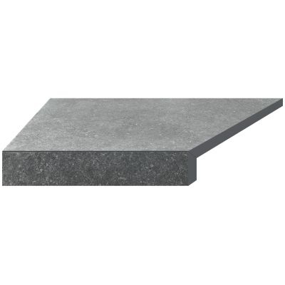 Кутовий Г-подібний елемент бортової плитки Aquaviva Granito Gray, 595x345x50(20) мм (лівий/45°) Кутовий Г-подібний елемент бортової плитки Aquaviva Granito Gray, 595x345x50(20) мм (лівий/45°)