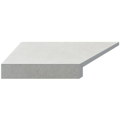 Кутовий Г-подібний елемент бортової плитки Aquaviva Granito Light Gray, 595x345x50(20) мм (лівий/45°) Кутовий Г-подібний елемент бортової плитки Aquaviva Granito Light Gray, 595x345x50(20) мм (лівий/45°)